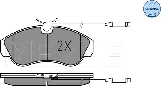 Meyle 025 217 9919/W - Гальмівні колодки, дискові гальма autozip.com.ua