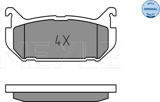 Meyle 025 217 6614 - Гальмівні колодки, дискові гальма autozip.com.ua