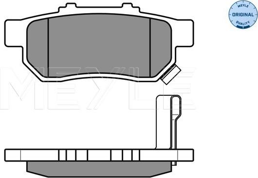 Meyle 025 217 3813/W - Гальмівні колодки, дискові гальма autozip.com.ua