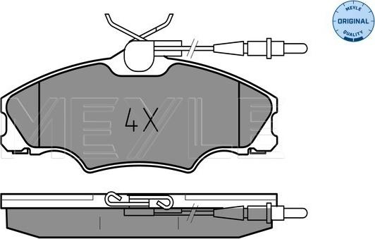 Meyle 025 217 2419/W - Гальмівні колодки, дискові гальма autozip.com.ua