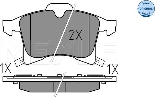 Meyle 025 283 3219/W - Гальмівні колодки, дискові гальма autozip.com.ua