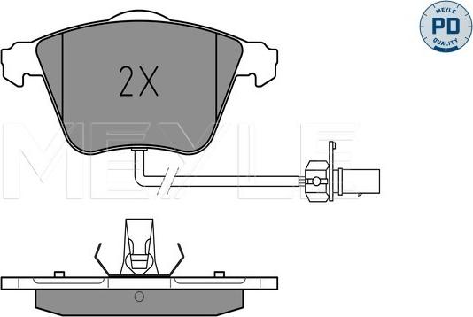 Meyle 025 239 5020/PD - Гальмівні колодки, дискові гальма autozip.com.ua