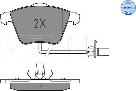 Meyle 025 239 5020/W - Гальмівні колодки, дискові гальма autozip.com.ua