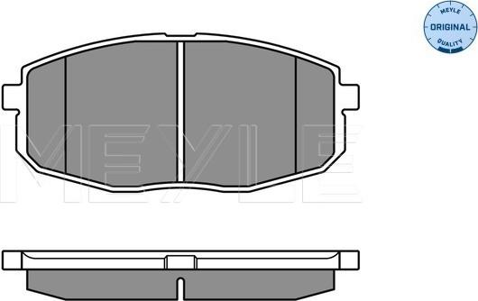 Meyle 025 239 6617/W - Гальмівні колодки, дискові гальма autozip.com.ua