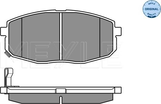 Meyle 025 239 6617/W - Гальмівні колодки, дискові гальма autozip.com.ua