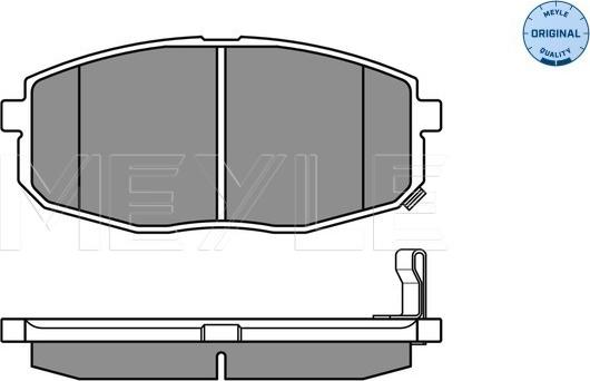 Meyle 025 239 6617/W - Гальмівні колодки, дискові гальма autozip.com.ua