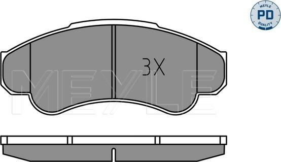 Meyle 025 239 1919/PD - Комплект гальмівних колодок з 4 шт. дисків autozip.com.ua