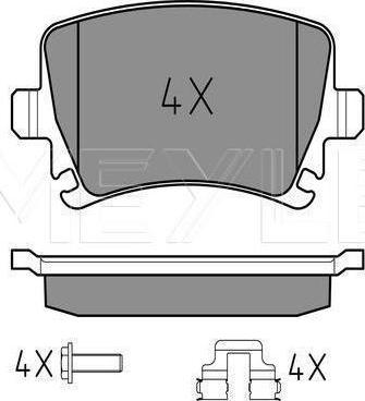 Meyle 025 239 1417 - Гальмівні колодки, дискові гальма autozip.com.ua