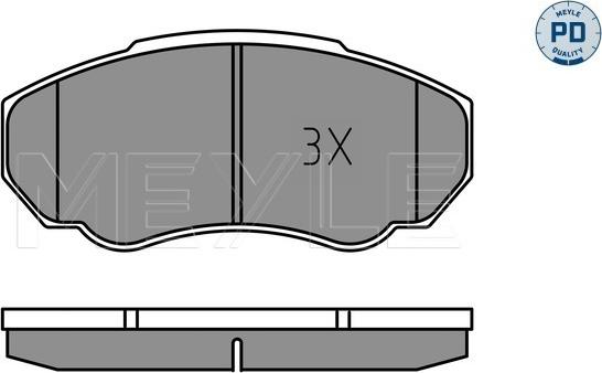 Meyle 025 239 1719/PD - Гальмівні колодки, дискові гальма autozip.com.ua