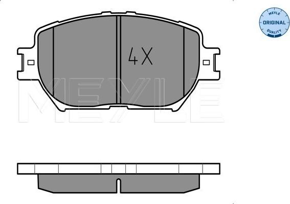 Meyle 025 239 2817 - Гальмівні колодки, дискові гальма autozip.com.ua