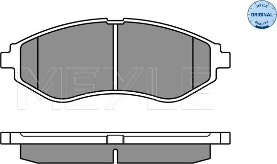 Meyle 025 239 7417 - Гальмівні колодки, дискові гальма autozip.com.ua