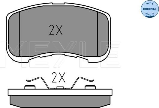 Meyle 025 234 9714/W - Гальмівні колодки, дискові гальма autozip.com.ua