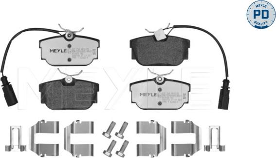 Meyle 025 234 4616/PD - Гальмівні колодки, дискові гальма autozip.com.ua