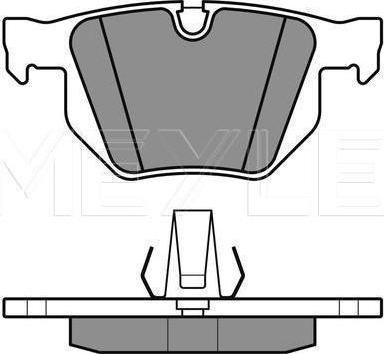 Meyle 025 234 4717 - Гальмівні колодки, дискові гальма autozip.com.ua