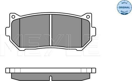 Meyle 025 234 5513/W - Гальмівні колодки, дискові гальма autozip.com.ua