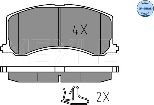 Meyle 025 234 0016 - Гальмівні колодки, дискові гальма autozip.com.ua