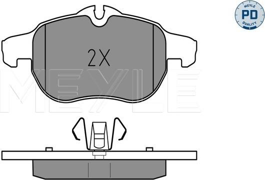 Meyle 025 234 0220/PD - Гальмівні колодки, дискові гальма autozip.com.ua