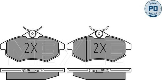 Meyle 025 234 0719/PD - Гальмівні колодки, дискові гальма autozip.com.ua