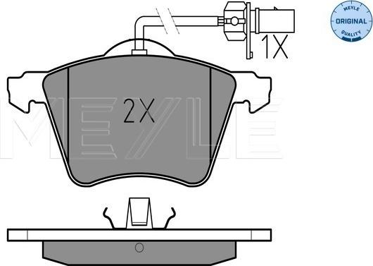 Meyle 025 234 1819/W - Гальмівні колодки, дискові гальма autozip.com.ua