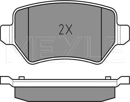 Meyle 025 234 1715/PD - Гальмівні колодки, дискові гальма autozip.com.ua