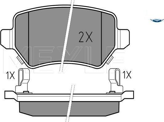 Meyle 025 234 1715/PD - Гальмівні колодки, дискові гальма autozip.com.ua