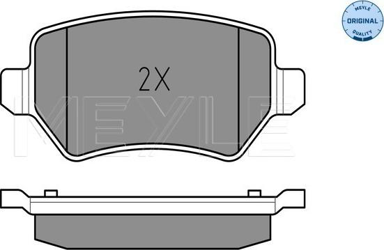 Meyle 025 234 1715/W - Гальмівні колодки, дискові гальма autozip.com.ua