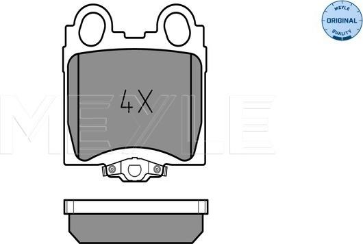 Meyle 025 234 2915/W - Гальмівні колодки, дискові гальма autozip.com.ua