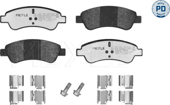 Meyle 025 235 9919/PD - Гальмівні колодки, дискові гальма autozip.com.ua