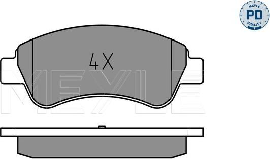 Meyle 025 235 9919/PD - Гальмівні колодки, дискові гальма autozip.com.ua