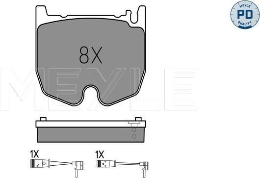 Meyle 025 235 4117/PD - Гальмівні колодки, дискові гальма autozip.com.ua