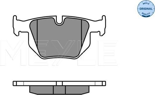 Meyle 025 235 5017 - Гальмівні колодки, дискові гальма autozip.com.ua