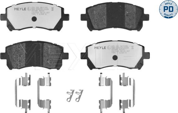 Meyle 025 235 5817/PD - Гальмівні колодки, дискові гальма autozip.com.ua