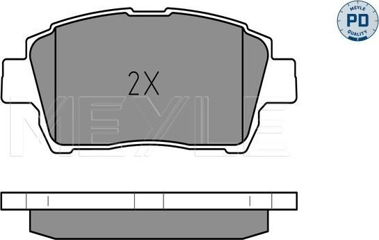 Meyle 025 235 1017/PD - Гальмівні колодки, дискові гальма autozip.com.ua