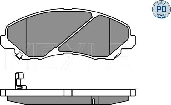 Meyle 025 235 8416/PD - Гальмівні колодки, дискові гальма autozip.com.ua