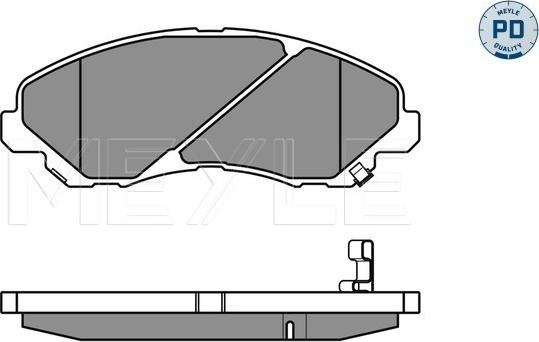 Meyle 025 235 8416/PD - Гальмівні колодки, дискові гальма autozip.com.ua