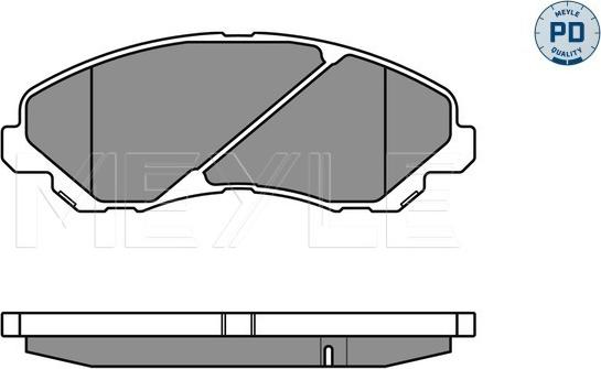 Meyle 025 235 8416/PD - Гальмівні колодки, дискові гальма autozip.com.ua