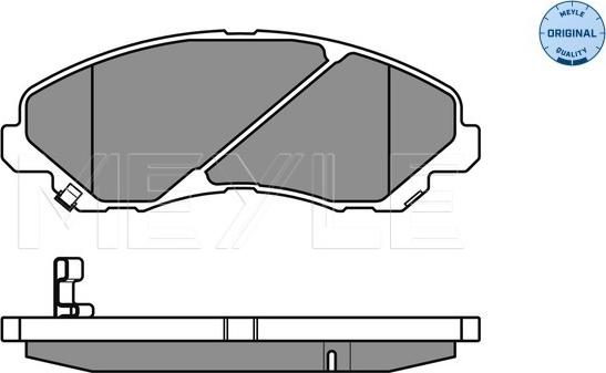 Meyle 025 235 8416/W - Гальмівні колодки, дискові гальма autozip.com.ua