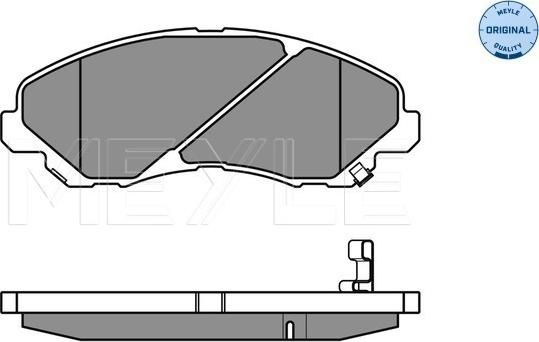 Meyle 025 235 8416/W - Гальмівні колодки, дискові гальма autozip.com.ua