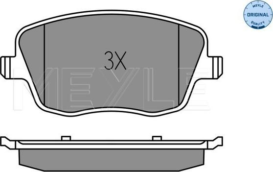 Meyle 025 235 8118/W - Гальмівні колодки, дискові гальма autozip.com.ua