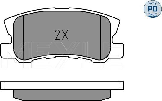 Meyle 025 235 8216/PD - Гальмівні колодки, дискові гальма autozip.com.ua