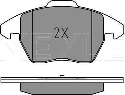 Meyle 025 235 8720/W - Гальмівні колодки, дискові гальма autozip.com.ua