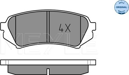 Meyle 025 235 3917 - Гальмівні колодки, дискові гальма autozip.com.ua