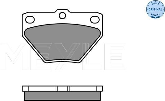 Meyle 025 235 2114/W - Гальмівні колодки, дискові гальма autozip.com.ua