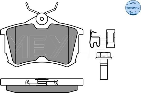 Meyle 025 235 2714/W - Гальмівні колодки, дискові гальма autozip.com.ua