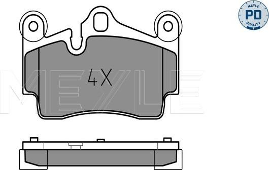 Meyle 025 236 9417/PD - Гальмівні колодки, дискові гальма autozip.com.ua