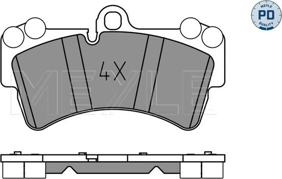 Meyle 025 236 9317/PD - Гальмівні колодки, дискові гальма autozip.com.ua