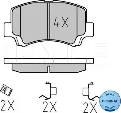 Meyle 025 236 6215/W - Гальмівні колодки, дискові гальма autozip.com.ua