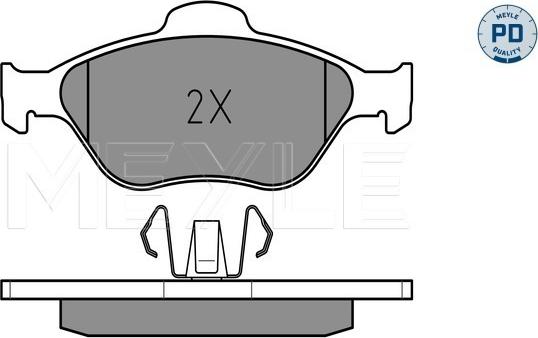 Meyle 025 236 0418/PD - Гальмівні колодки, дискові гальма autozip.com.ua