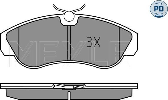 Meyle 025 236 0319/PD - Гальмівні колодки, дискові гальма autozip.com.ua