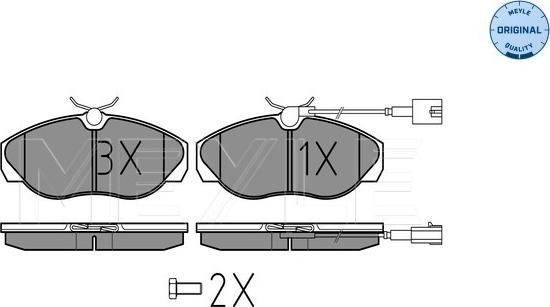 Meyle 025 236 0219/W - Гальмівні колодки, дискові гальма autozip.com.ua